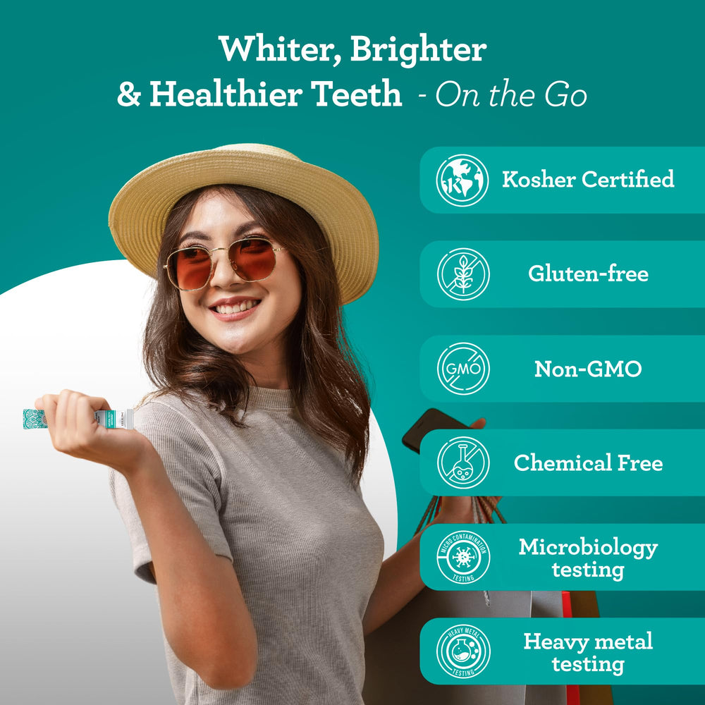 Alcohol-free and fluoride-free GuruNanda sachets for gentle routine