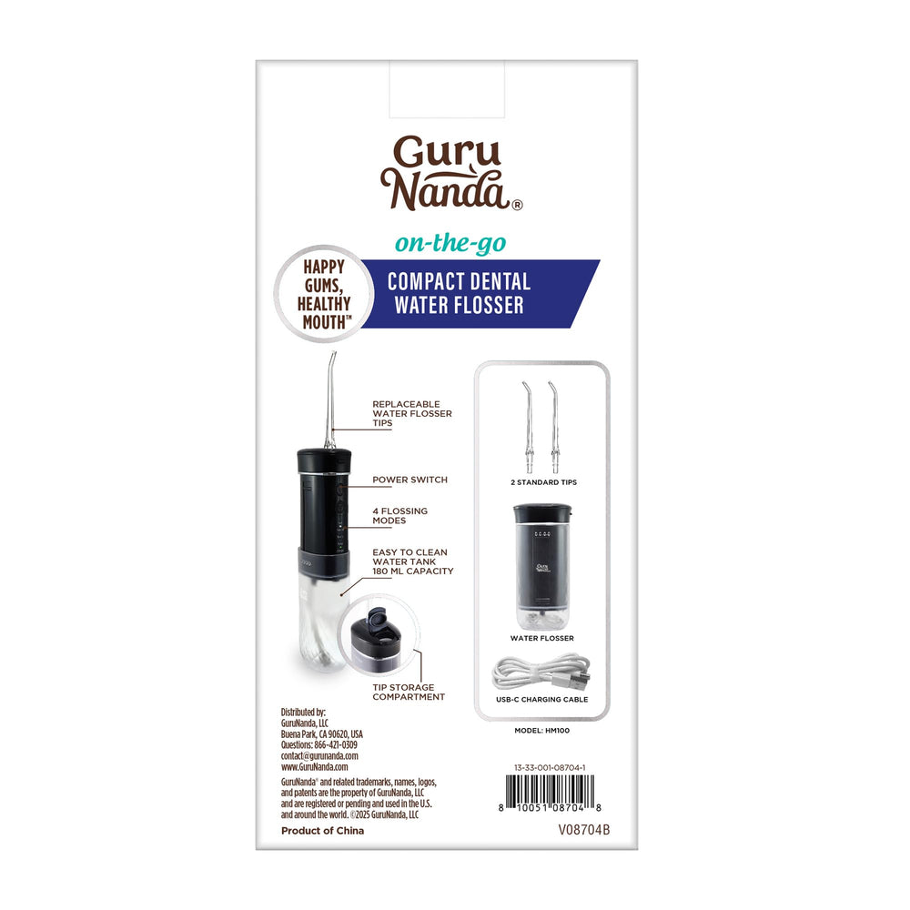 GuruNanda two replaceable tips included for flexible cleaning.