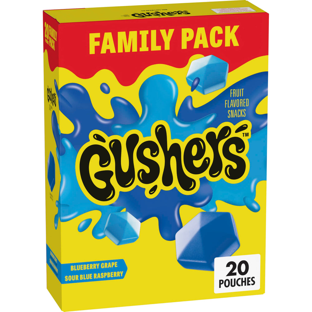 Gushers Blueberry Grape juicy center pouch for on-the-go snacking