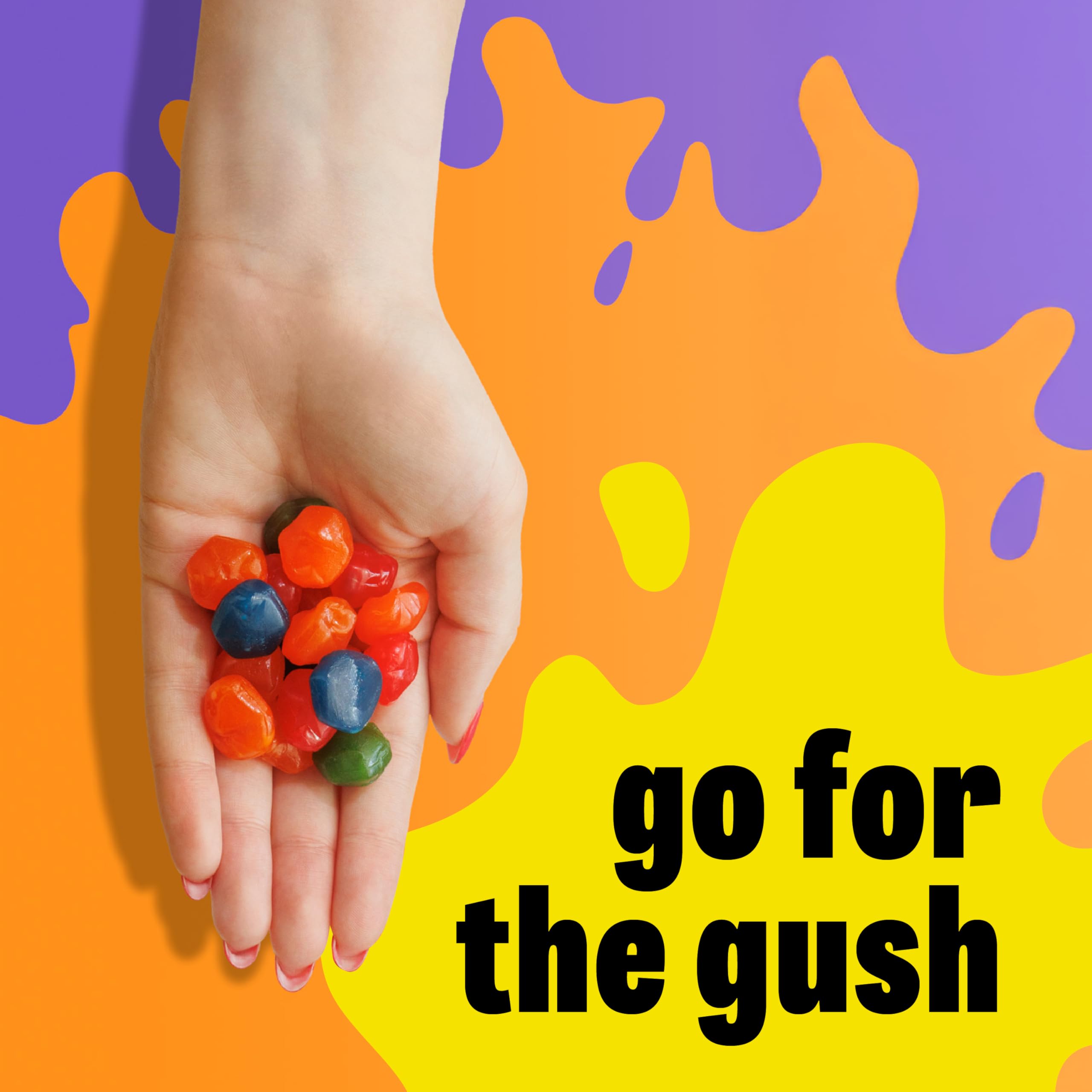 Kids enjoying tropical flavor Gushers at a birthday party.