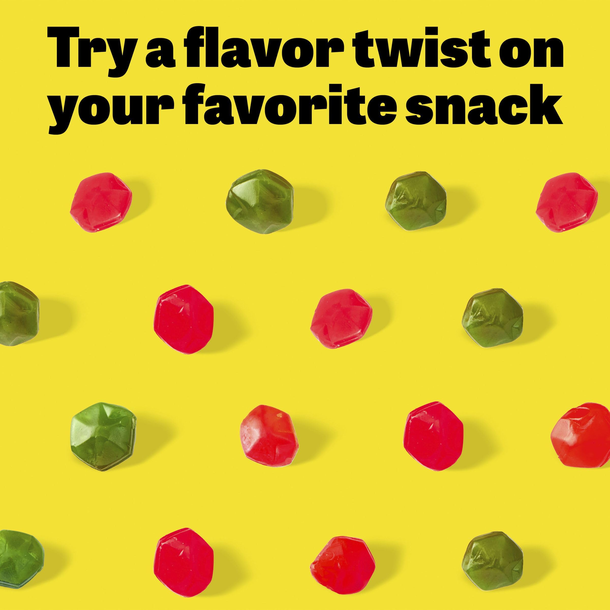 Gushers provides vitamin C per serving for fruity snacking.