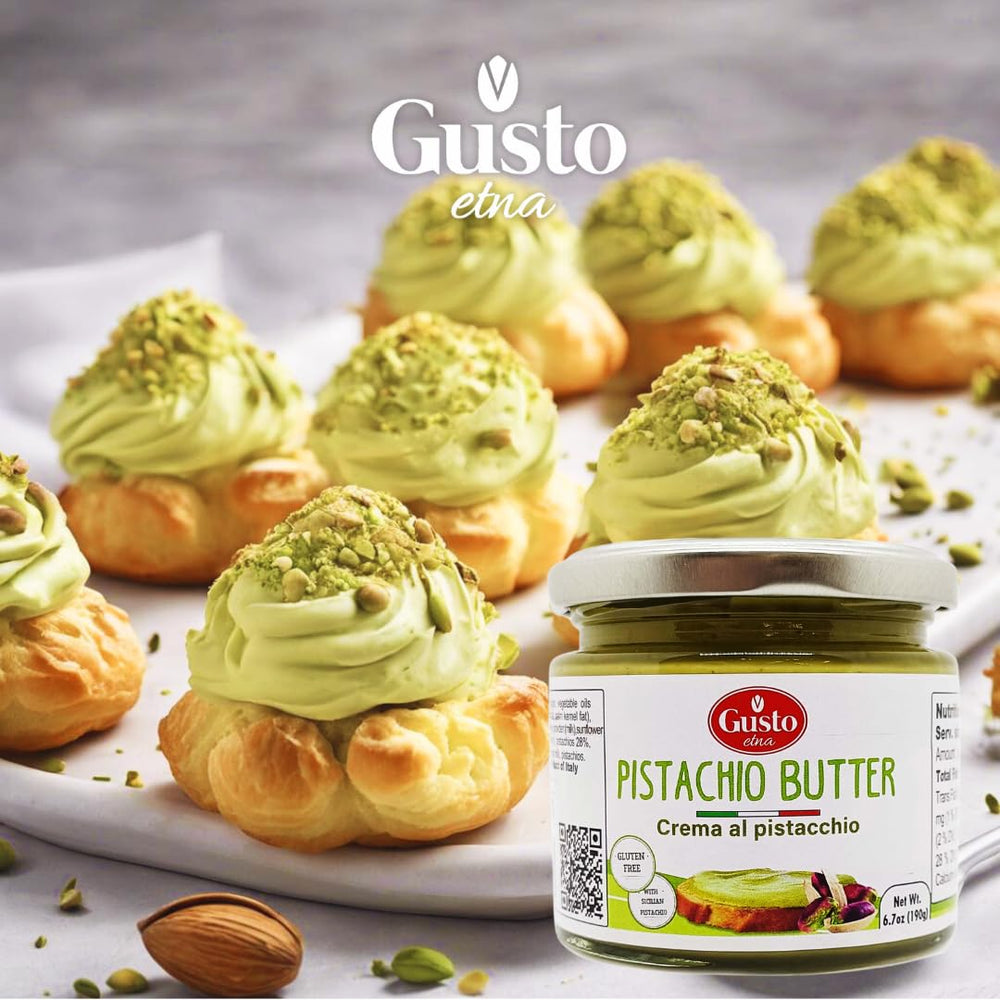 GUSTO ETNA rich creamy pistachio butter suited for desserts