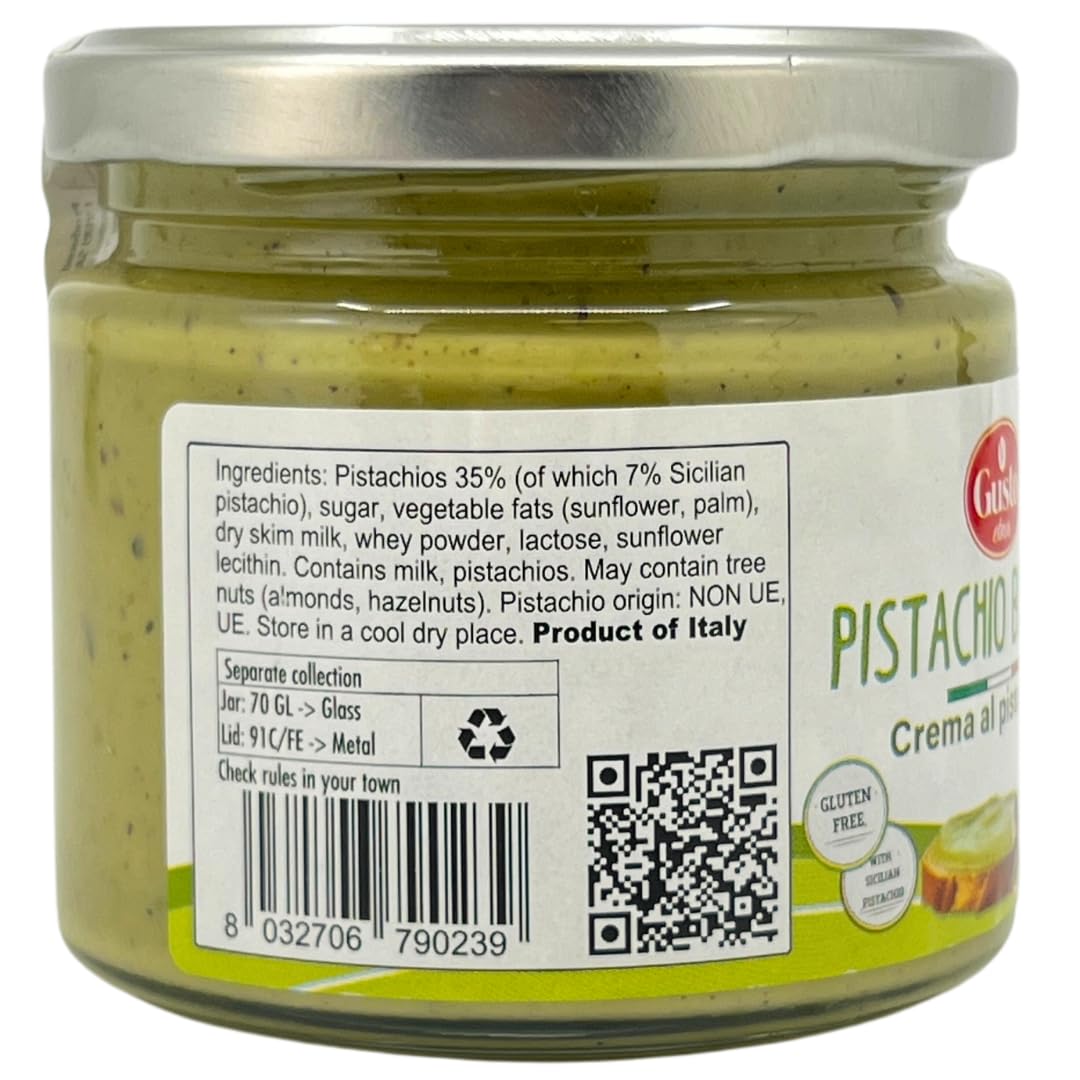 GUSTO ETNA pistachio butter spread on bread for a versatile breakfast