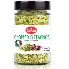 GUSTO ETNA chopped pistachios pack ready for baking and toppings.