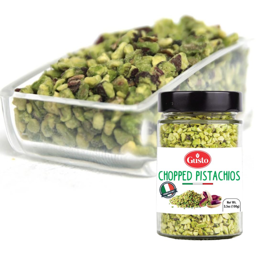 GUSTO ETNA sandwich topping pistachios bring savory crunch.