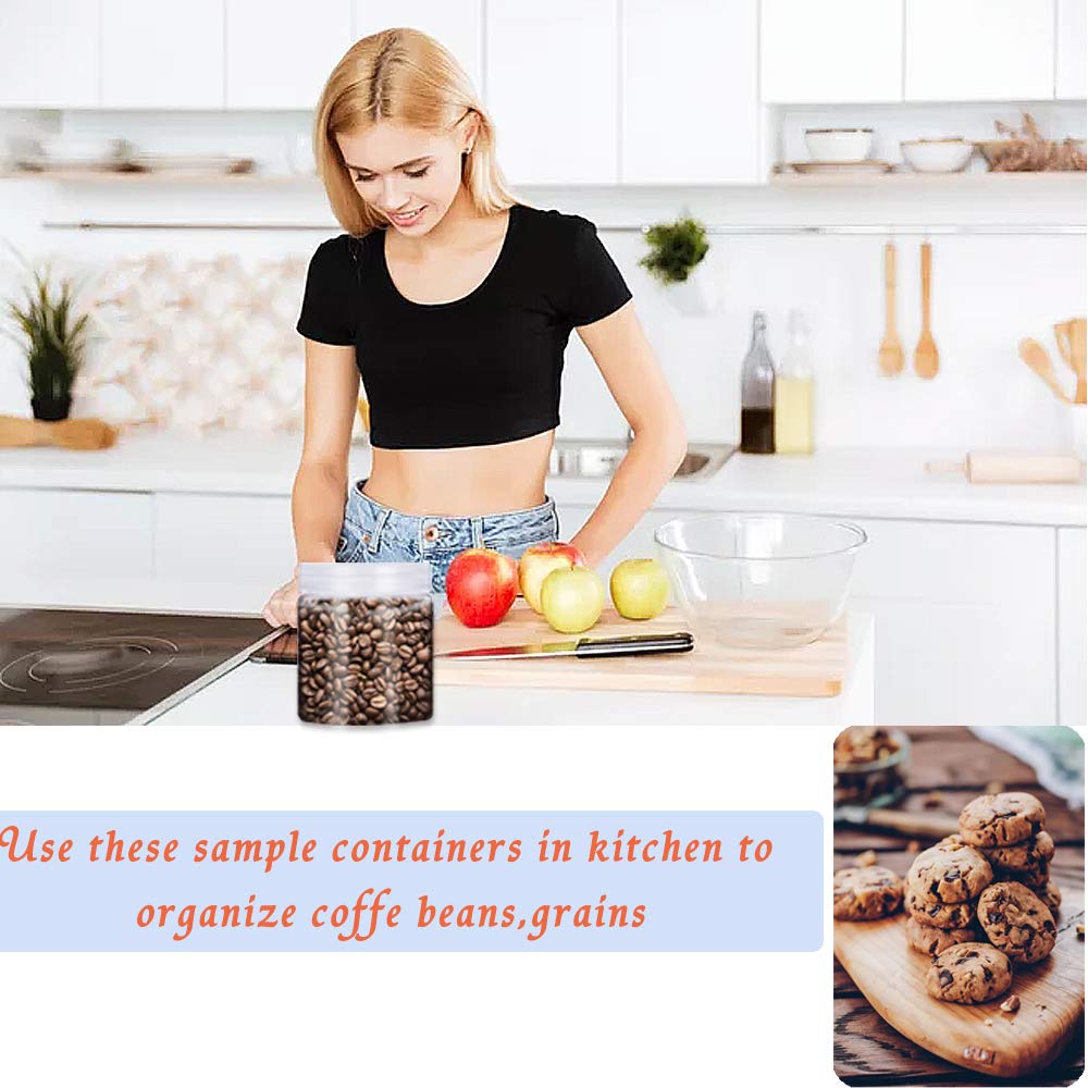 Guuozzli transparent container facilitates labeling and quick identification.