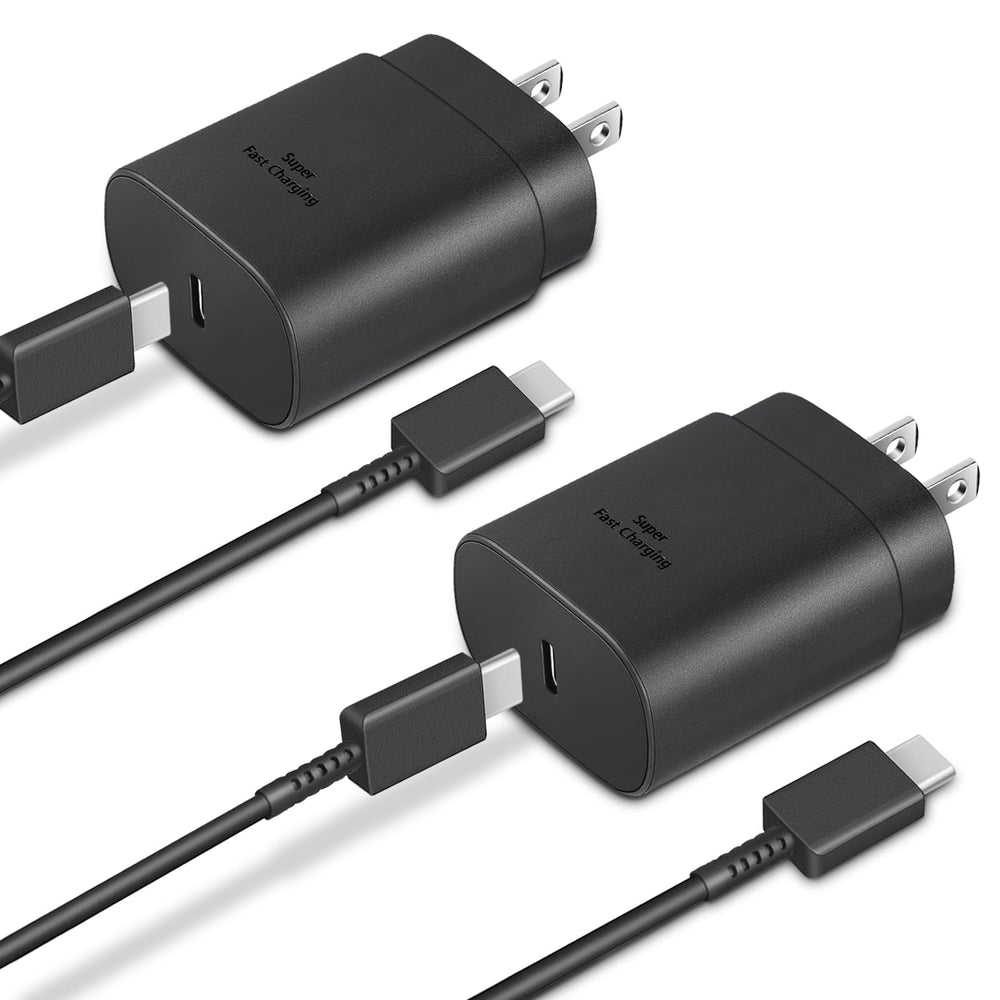 Bundle includes two chargers and two cables for everyday use