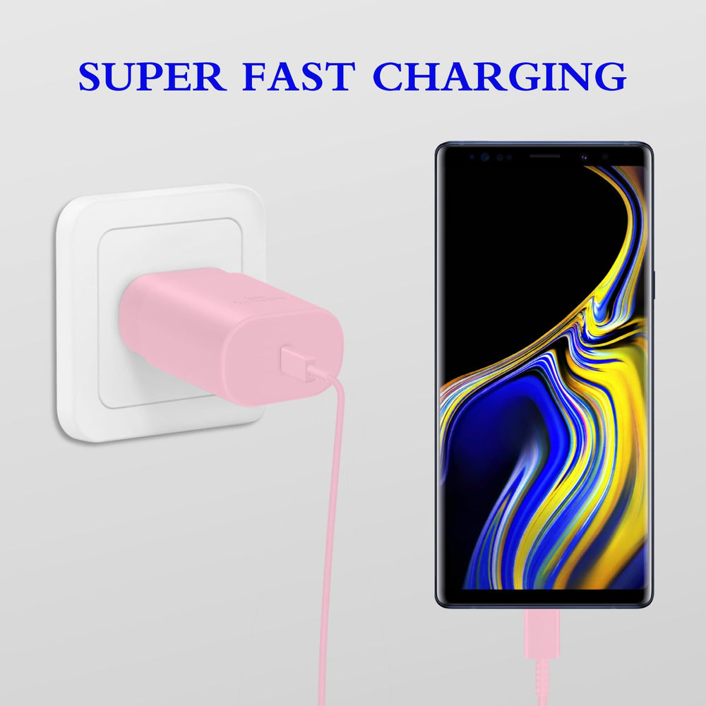 Compact wall adapter design saves space on outlets.