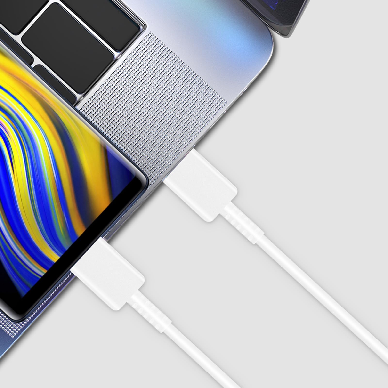 GUUSMART sleek white charger design suitable for desk or nightstand.