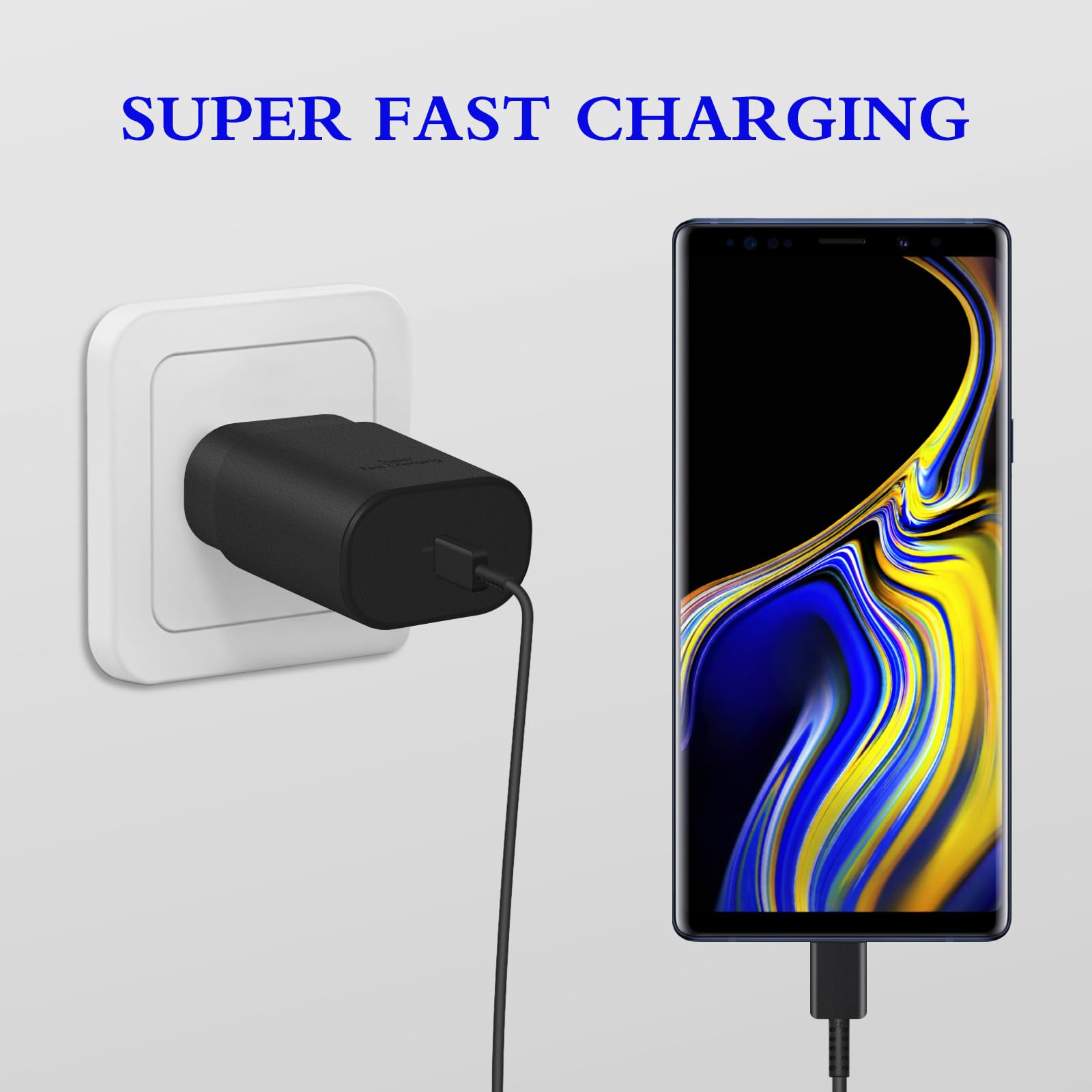 Compact GUUSMART wall charger for desk and nightstand