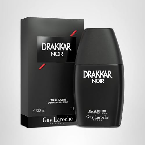 Guy Laroche Drakkar Noir packaging close-up hints at premium gifting appeal.