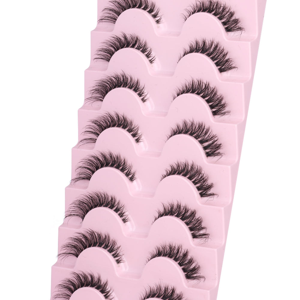 GVEFETIEE vegan synthetic fiber lashes free from animal hair.