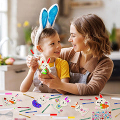 GWAHSA Easter Bunny Wind Chime Kit: strings and cords to assemble charming ornaments