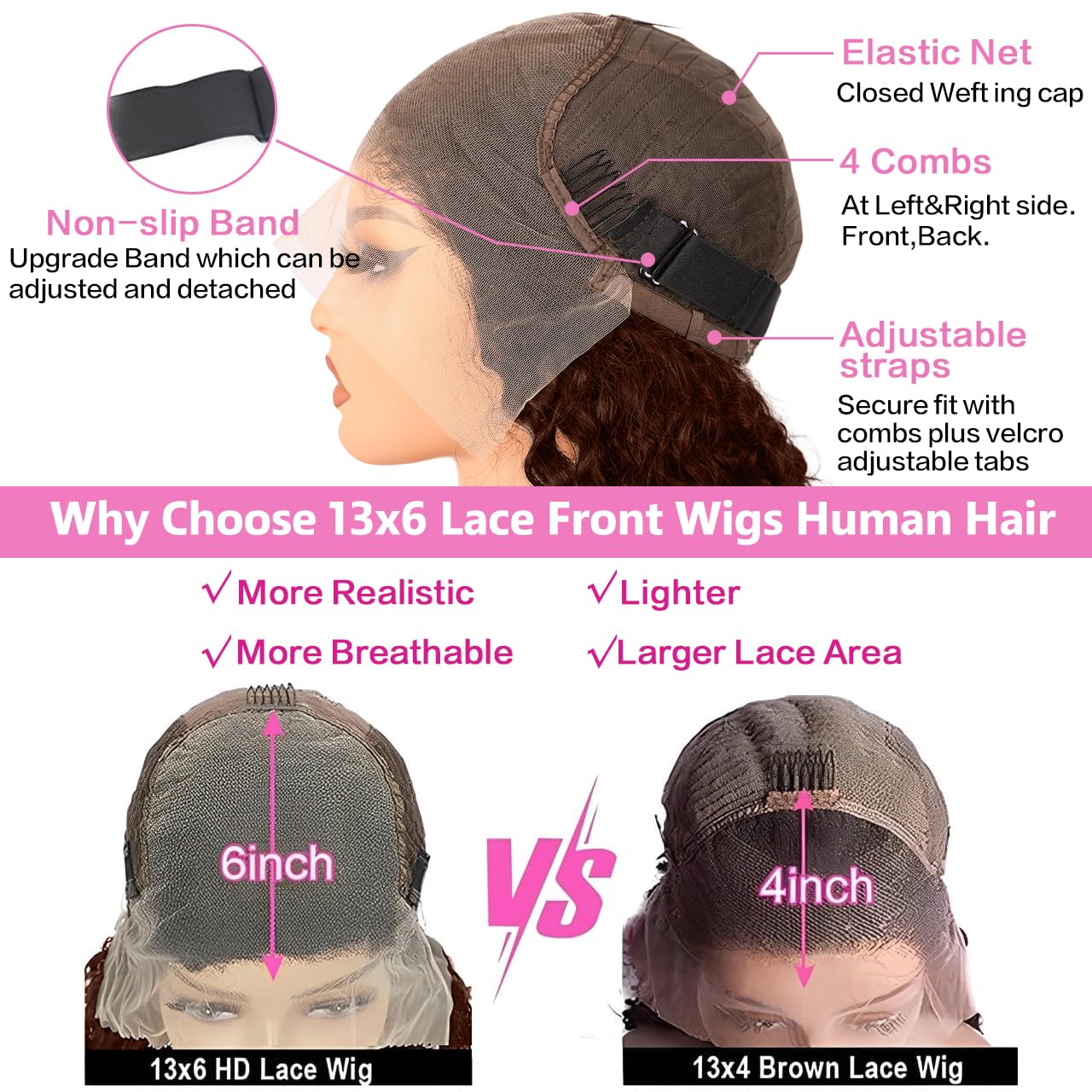 GXTKI 200 density lace front wig close-up for full-volume look