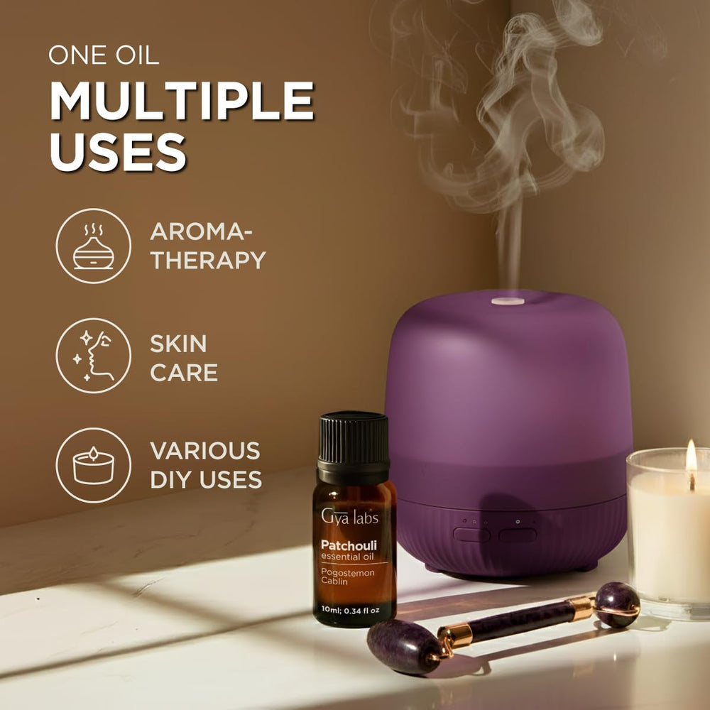 Gya Labs Patchouli Oil in DIY candle project for fragrance