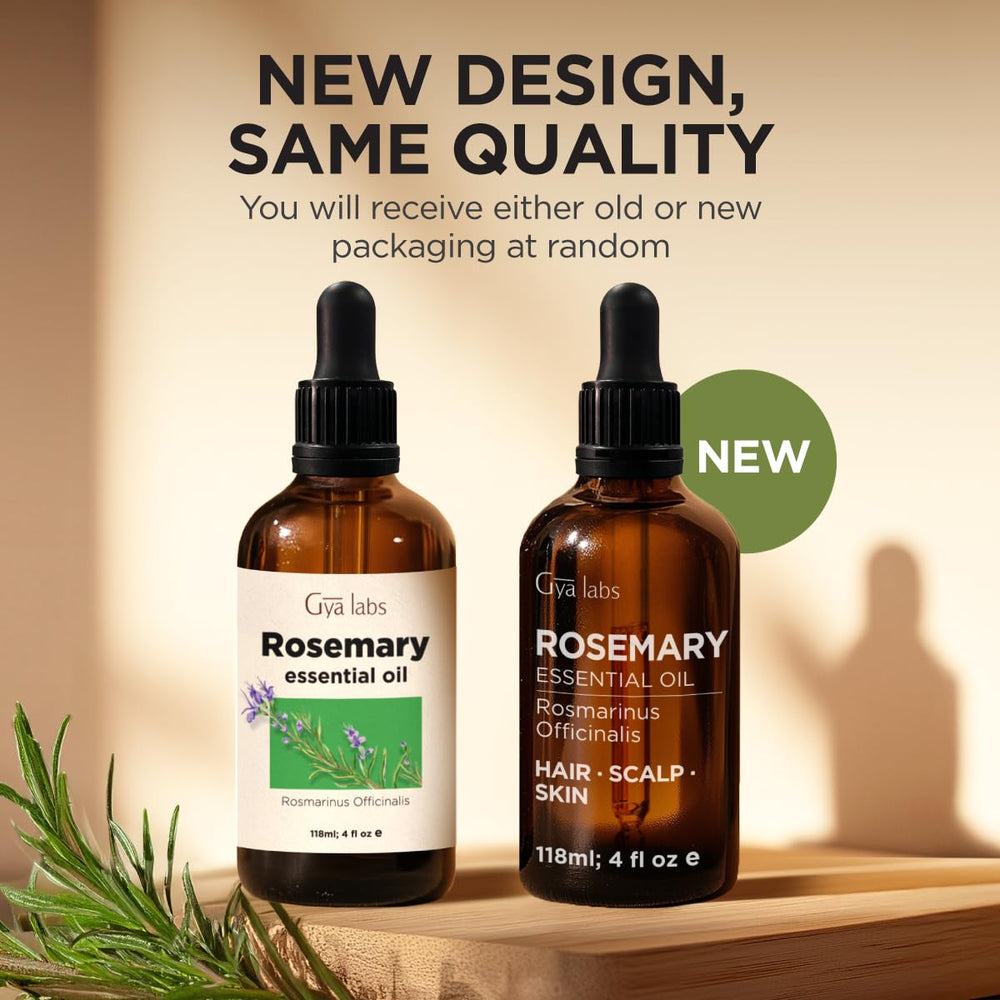 Gya Labs rosemary oil close-up, emphasizing premium leaves.