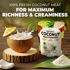 Gya Tea Co coconut milk powder coffee creamer blends smoothly