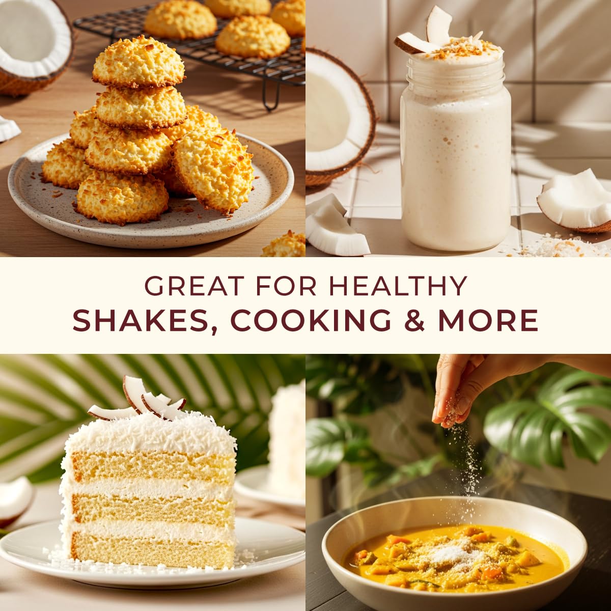Gya Tea Co coconut milk powder smoothie addition adds creaminess