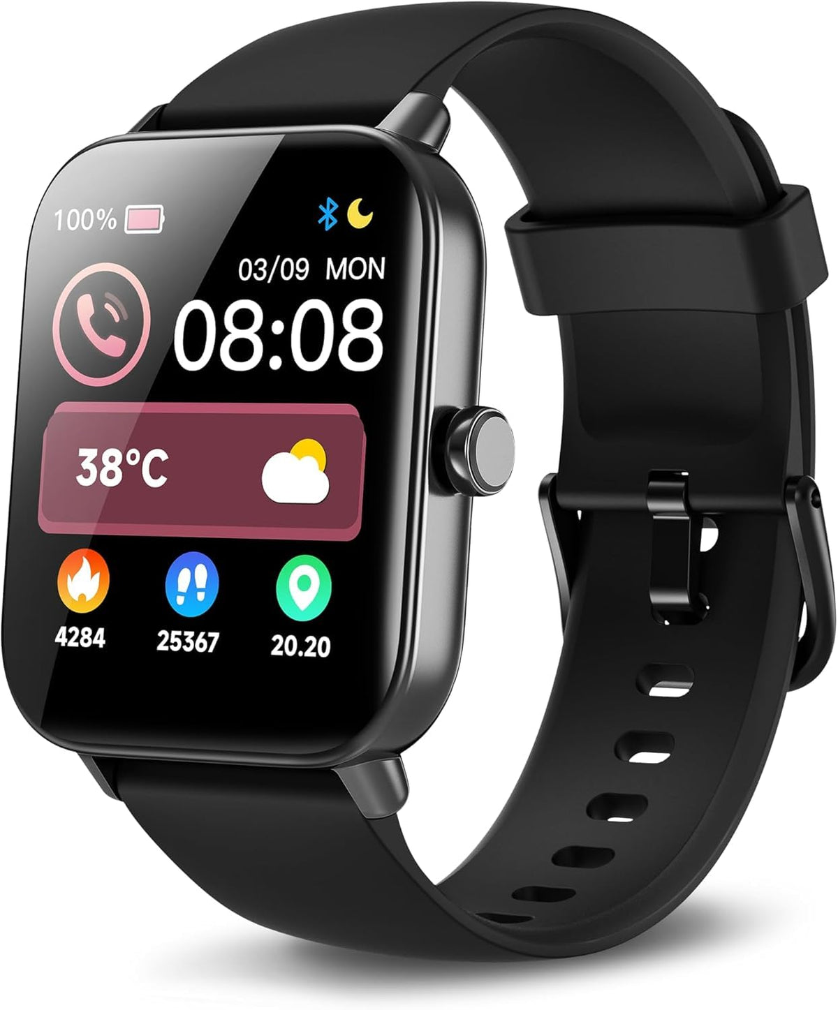 Gydom smart watch with Alexa built-in face enables hands-free control
