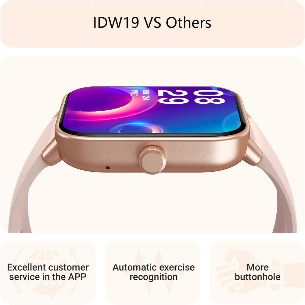 Hypoallergenic silicone strap on the Gydom smartwatch for all-day comfort