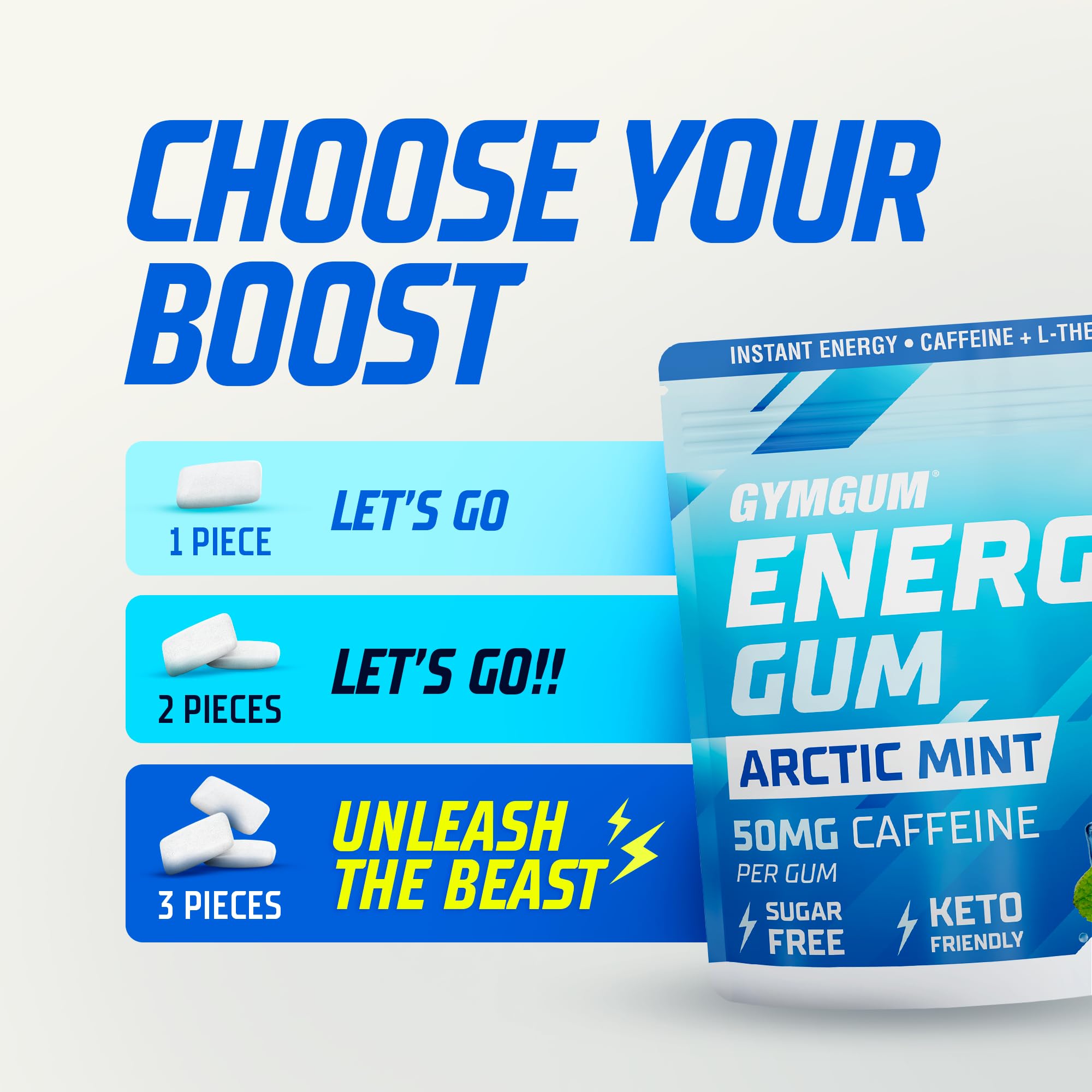 GYMGUM Vegan gluten-free energy chew with clean ingredients.