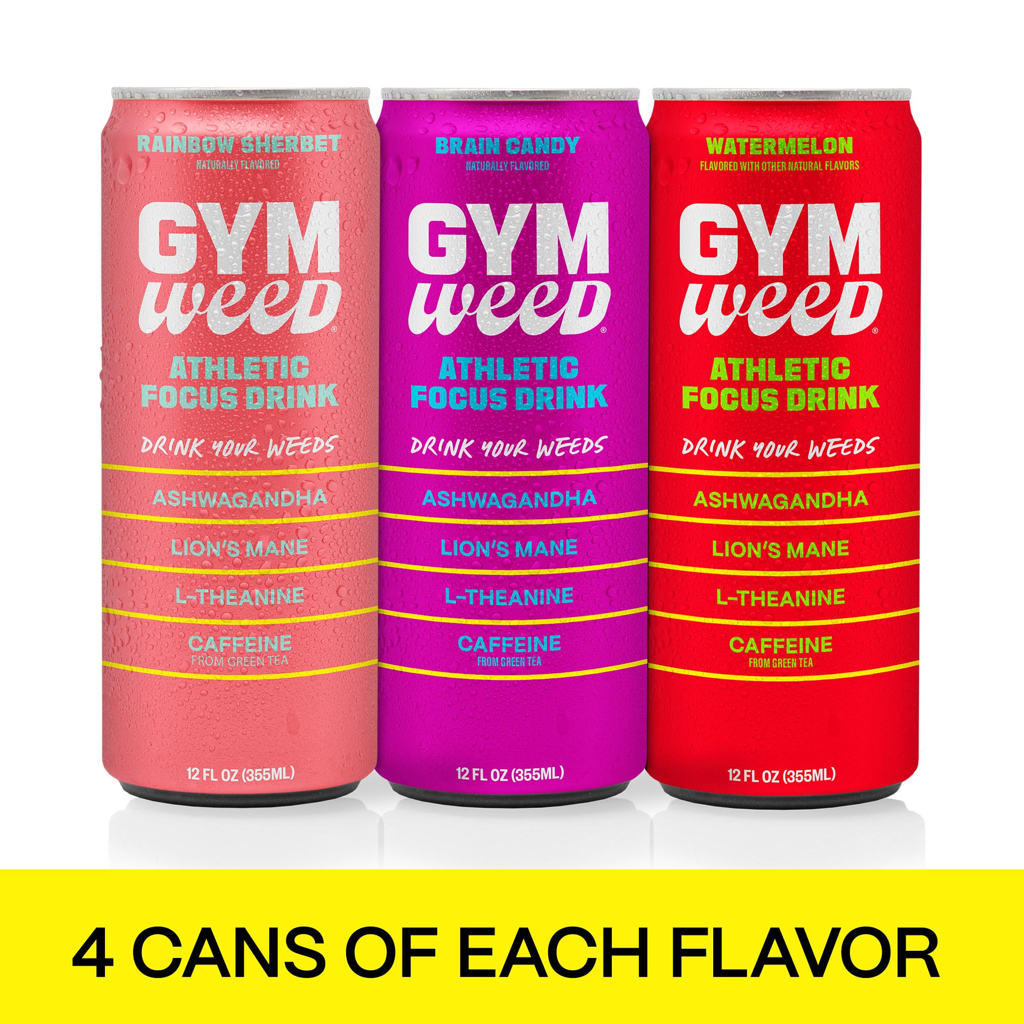 GYM WEED label details reveal ingredients and caffeine source