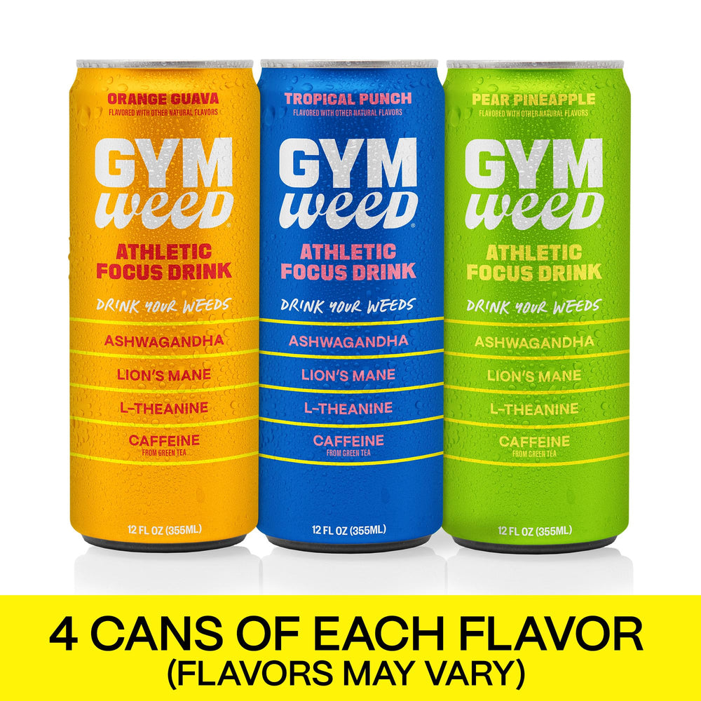 Gym Weed can in athletic setting ready for pre-workout use.