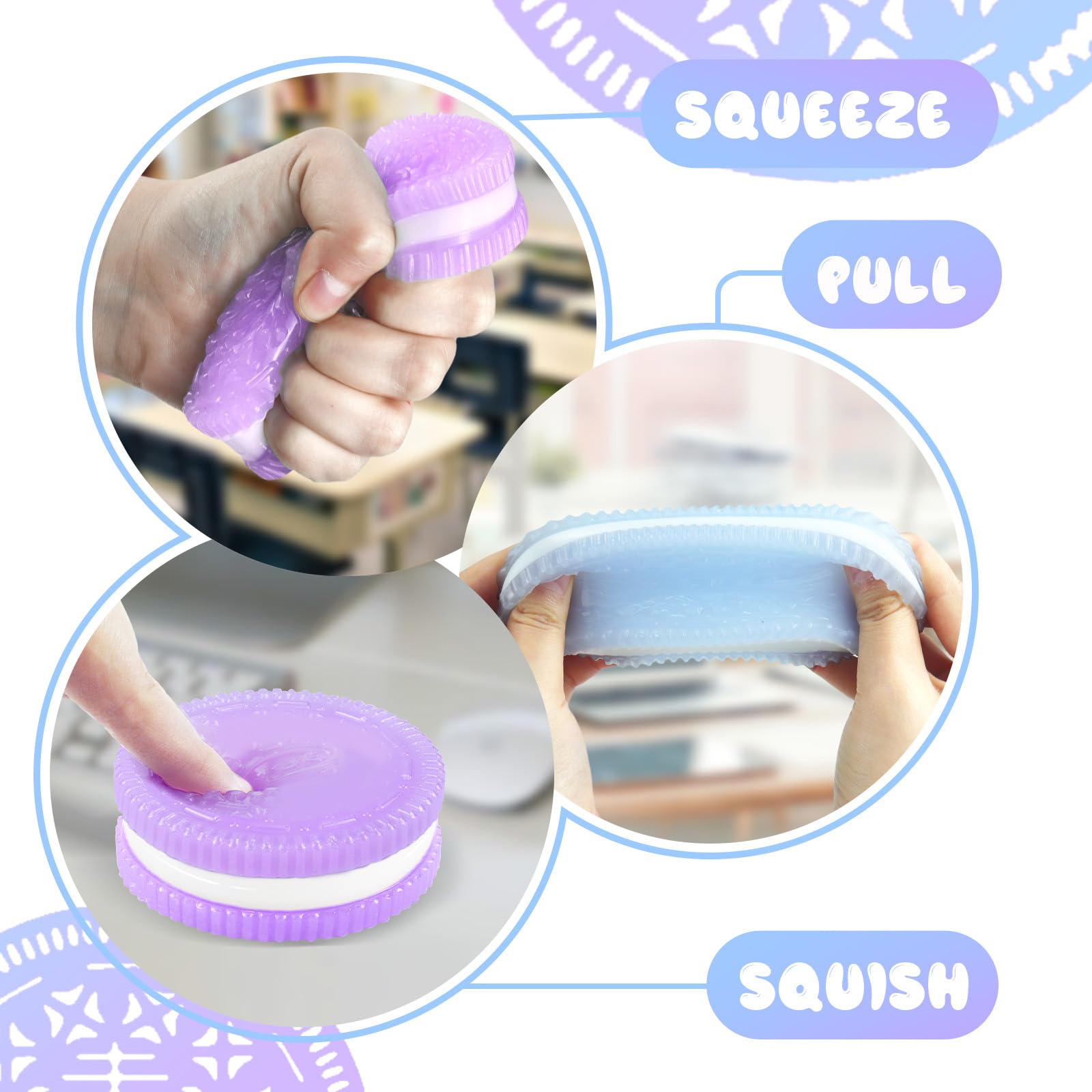 Gytera two-pack squishies in hand for on-the-go relaxation