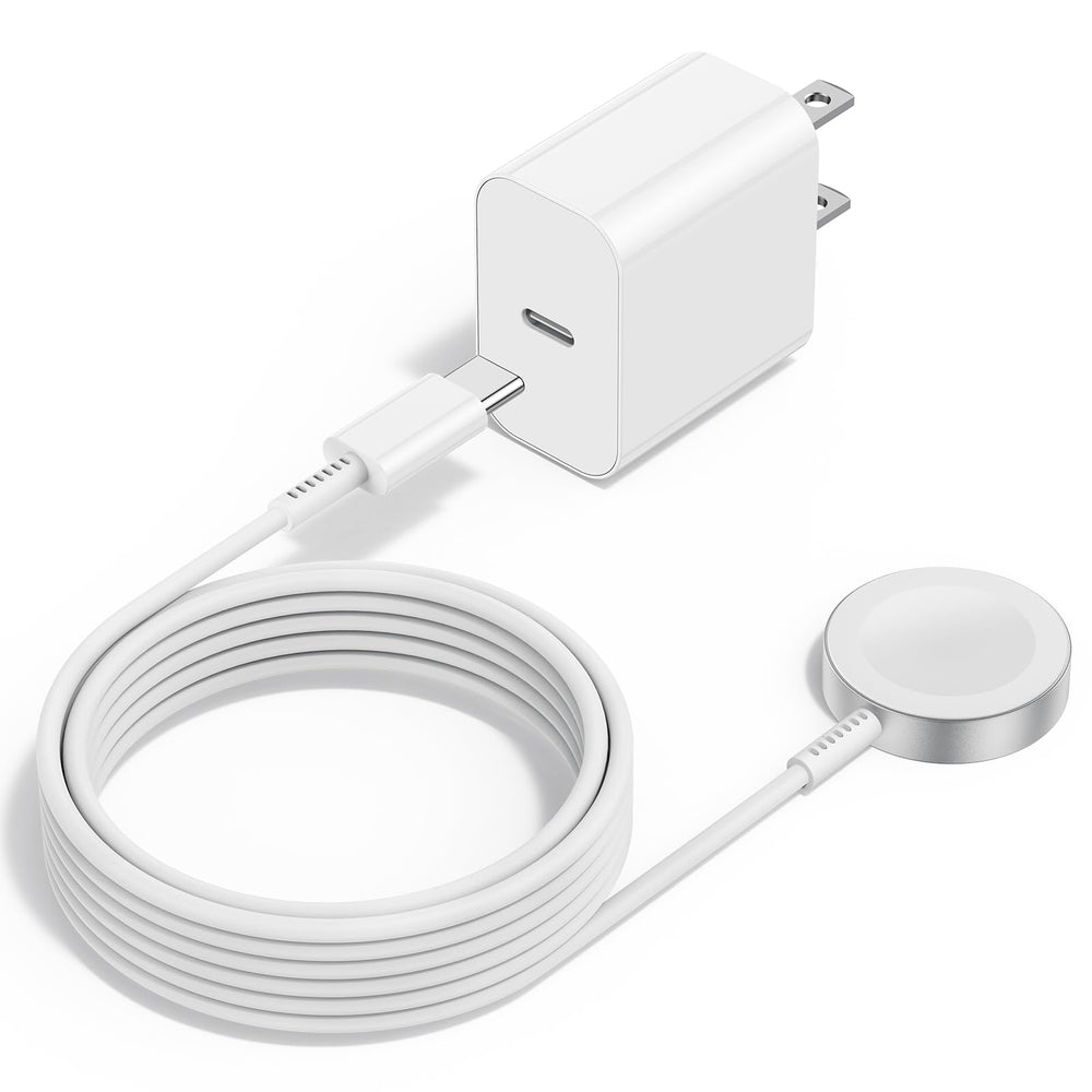 Gyusity Apple Watch charger magnetic-fast attachment for quick bedside charging.