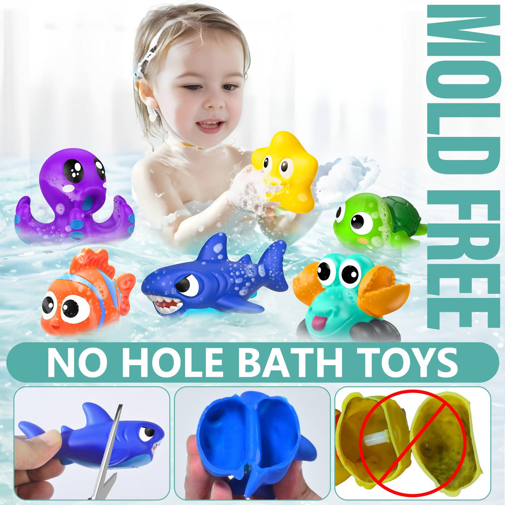 GZHFMUS ocean bath toy octopus—bright, squeezable and easy to handle