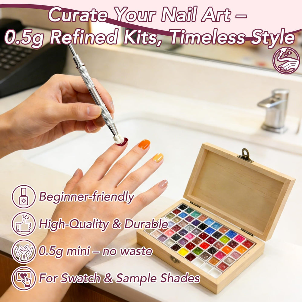 GZIXBDA french manicure style nails created with the kit.