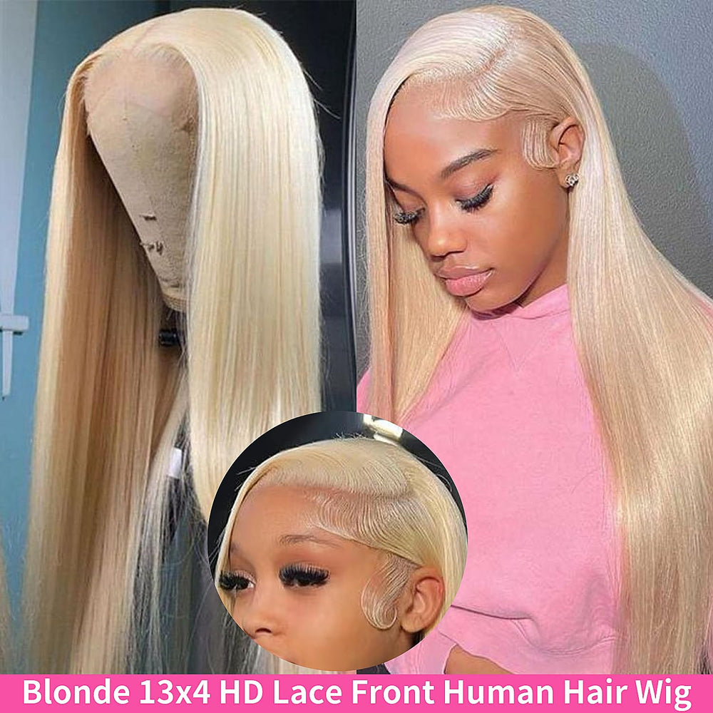 GZX 613 wig features 13x4 HD transparent lace for skin-tone blend.