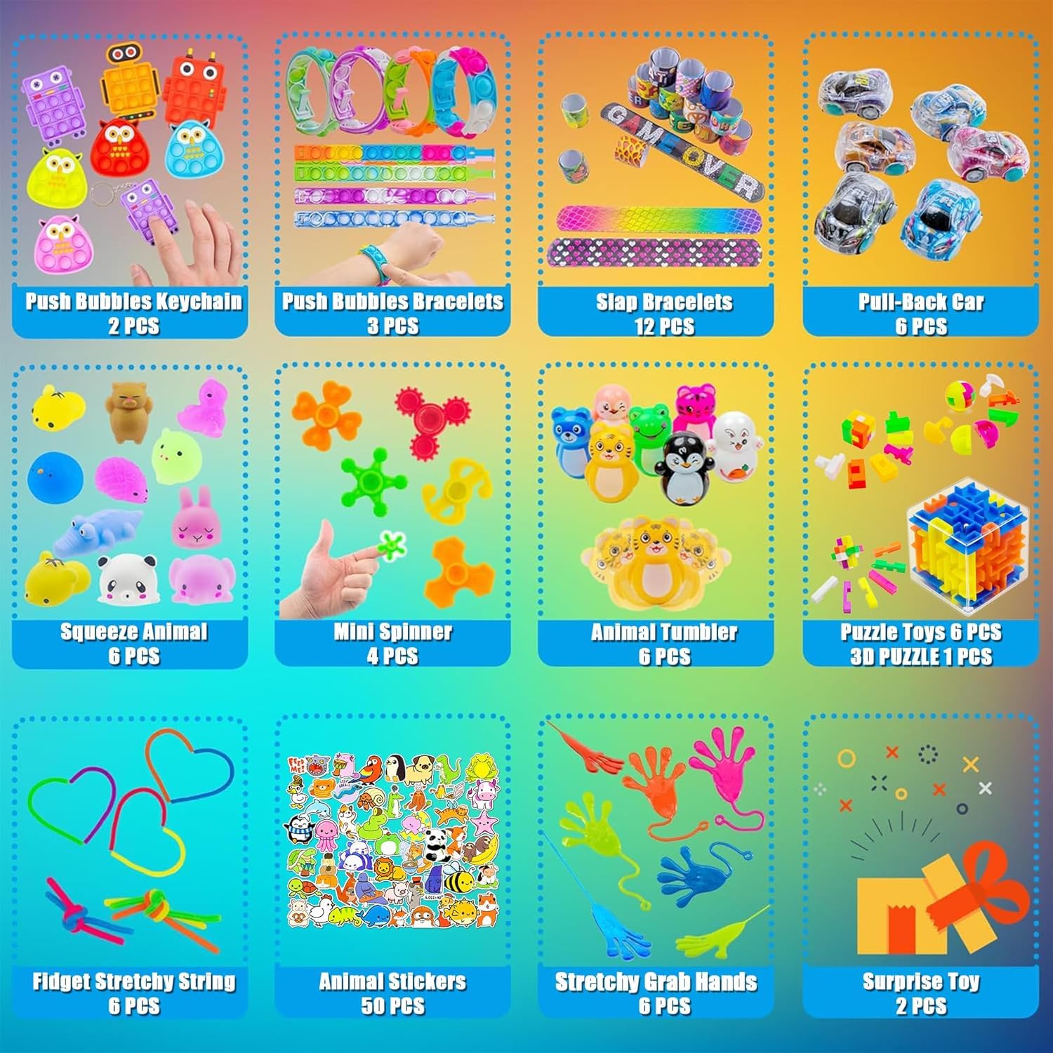 H-Partner squeeze animals plush-like squishy toys for party loot
