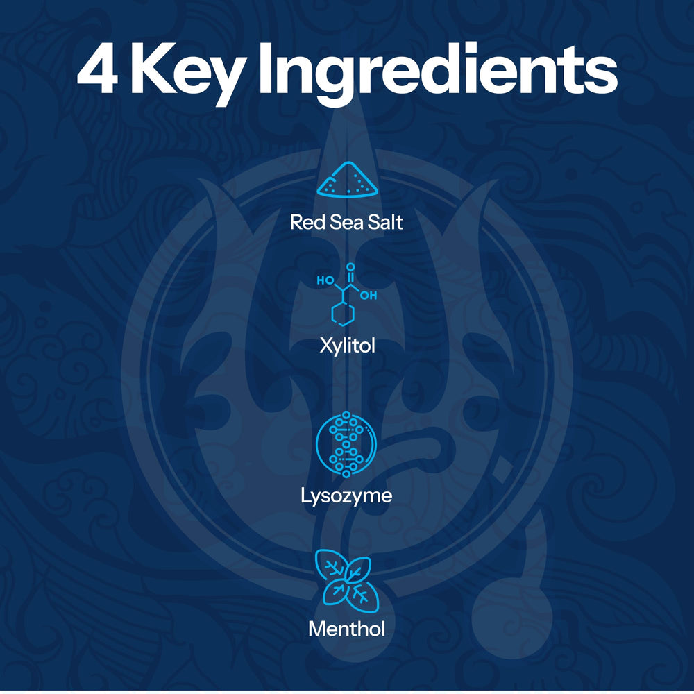 H2Ocean Healing Rinse branding emphasizes natural sea salt benefits