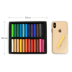 HA SHI Soft Chalk Pastels 2.5-inch length enable smooth application.