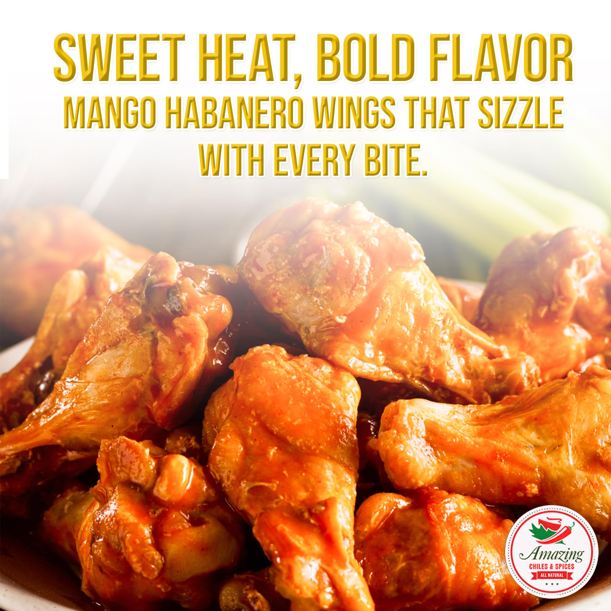 Habanero powder pouring onto dish for vibrant heat.