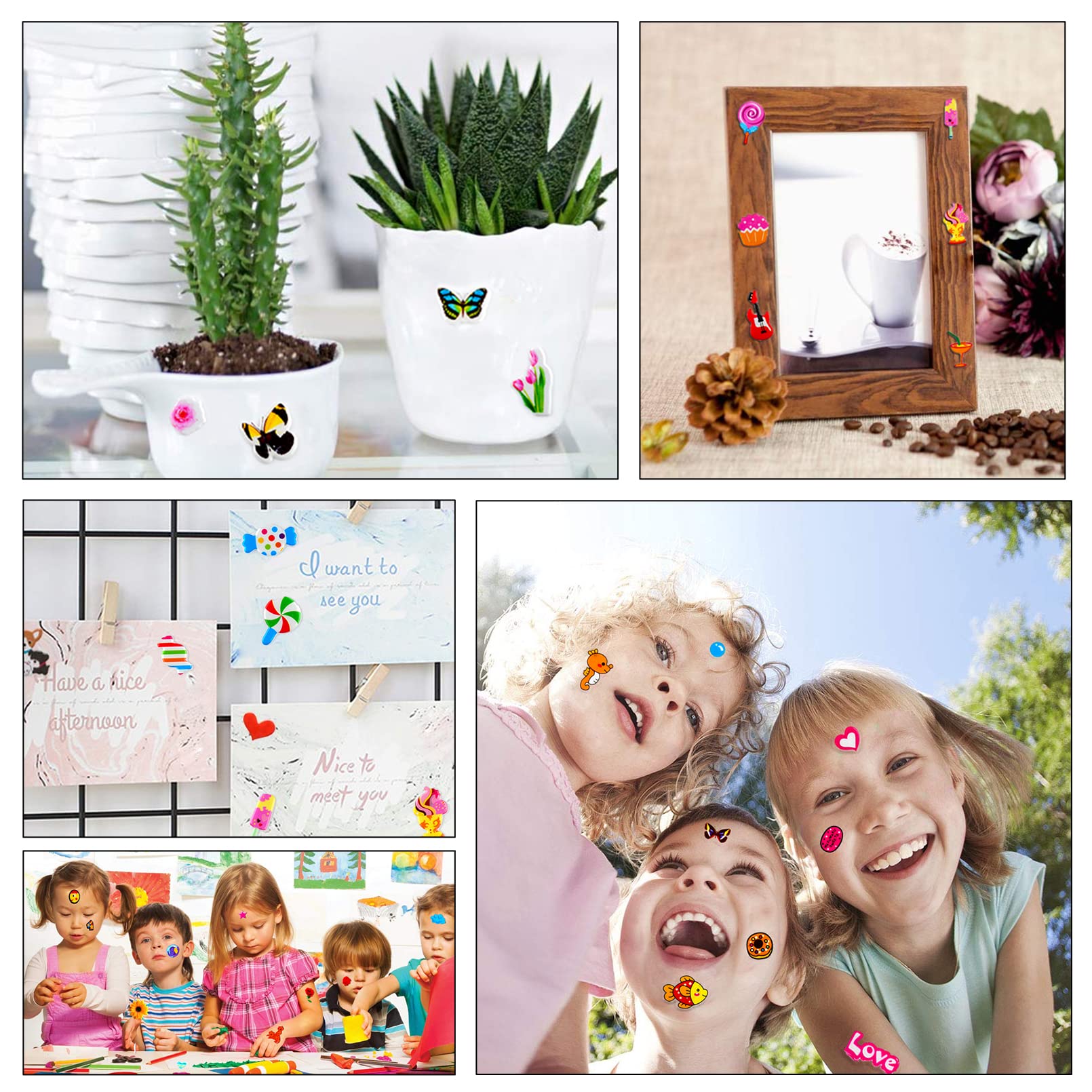 Habett dinosaurs and cars 3D stickers spark imagination during play and crafts.
