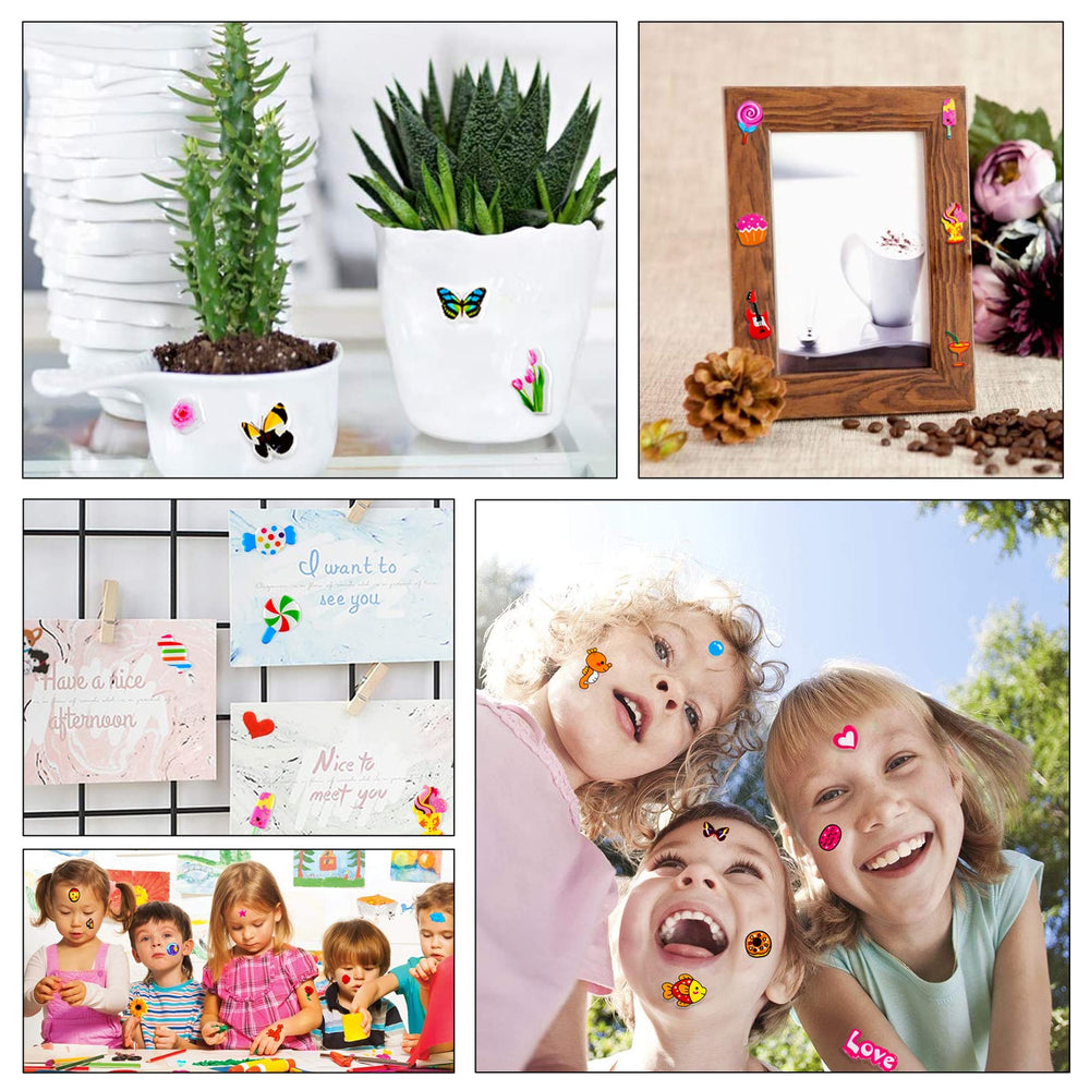 Habett dinosaurs and cars 3D stickers spark imagination during play and crafts.