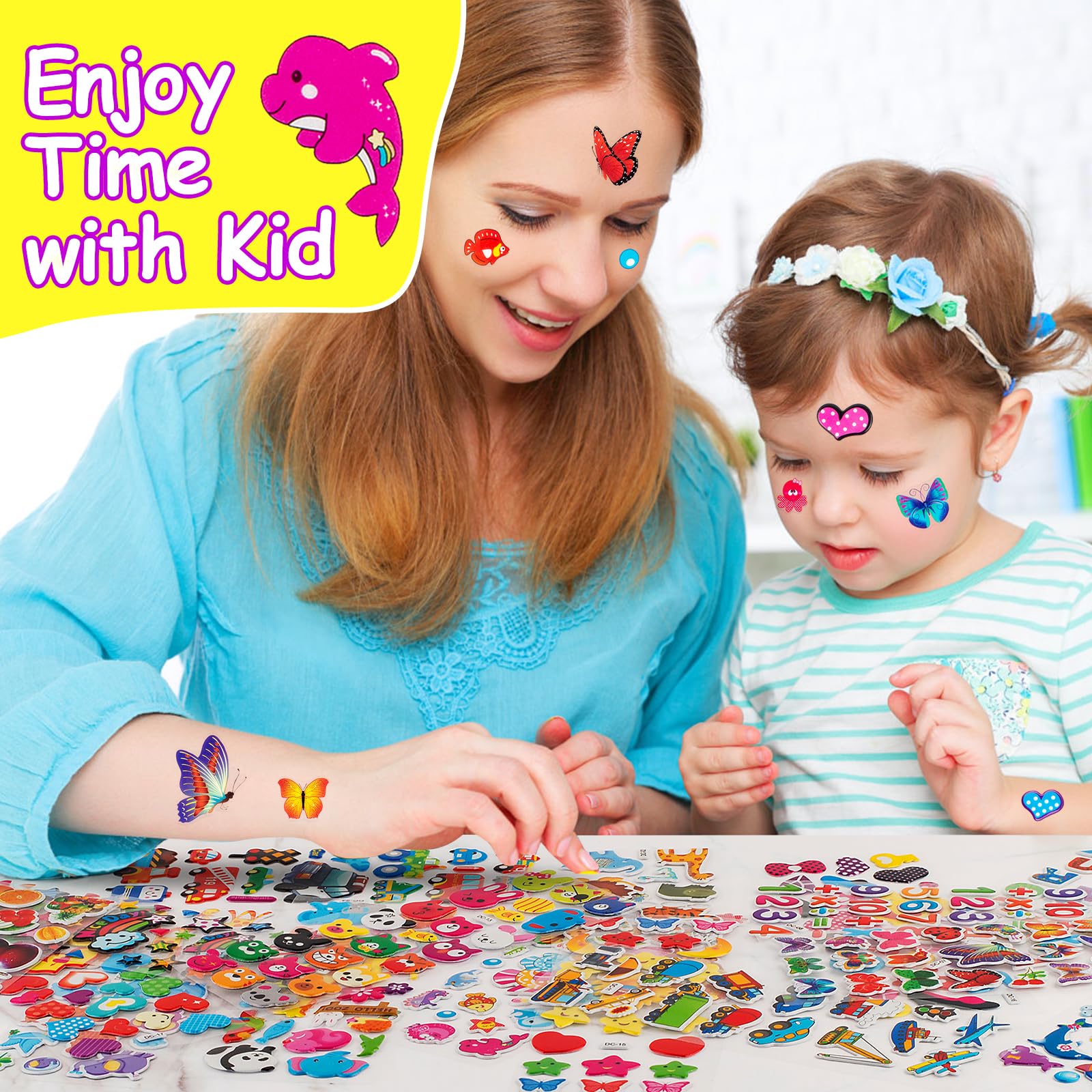 Habett 3D stickers dinosaurs spark pretend play and storytelling.