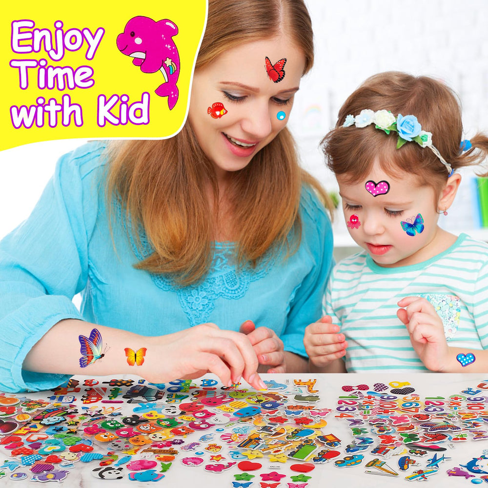 Habett 3D stickers dinosaurs spark pretend play and storytelling.