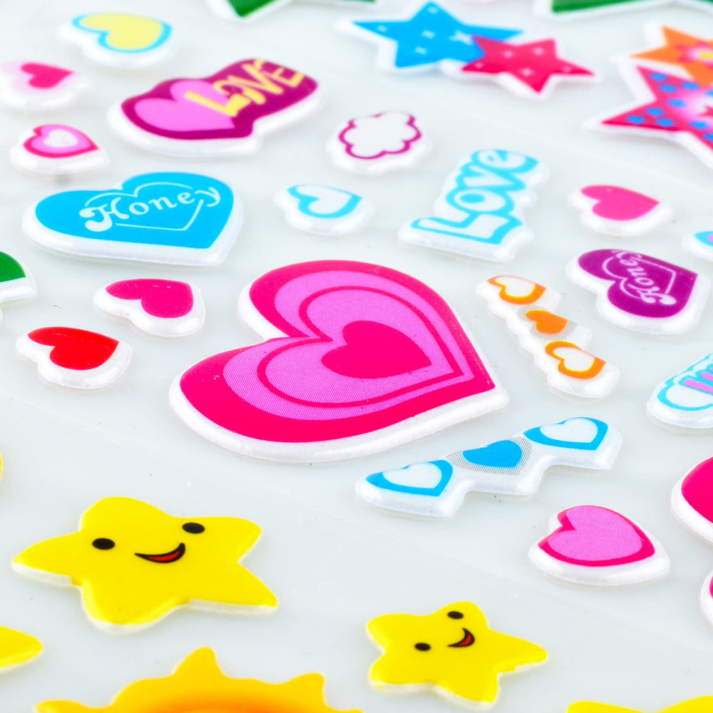 Habett versatile 3D stickers suit arts, crafts, journaling, and DIY projects.