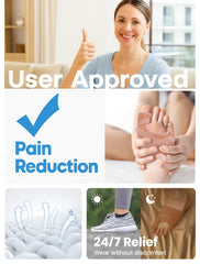 Habioer bunion corrector thumb and little toe supports alignment with breathable material.