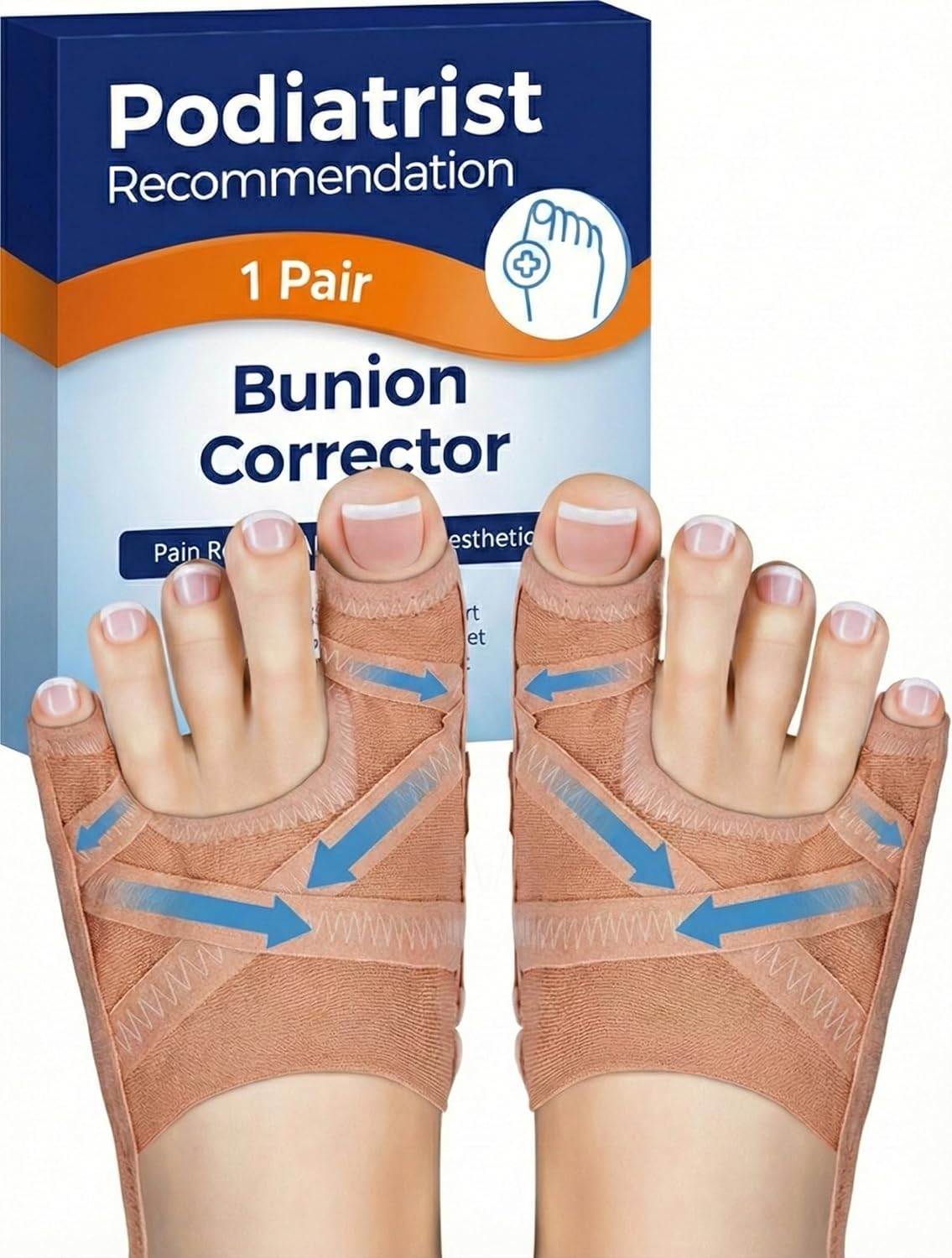 Habioer bunion corrector for thumb and little toe improves daily walking comfort.