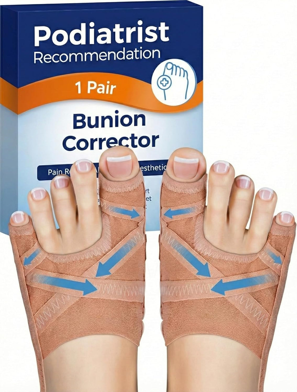 Habioer bunion corrector for thumb and little toe improves daily walking comfort.
