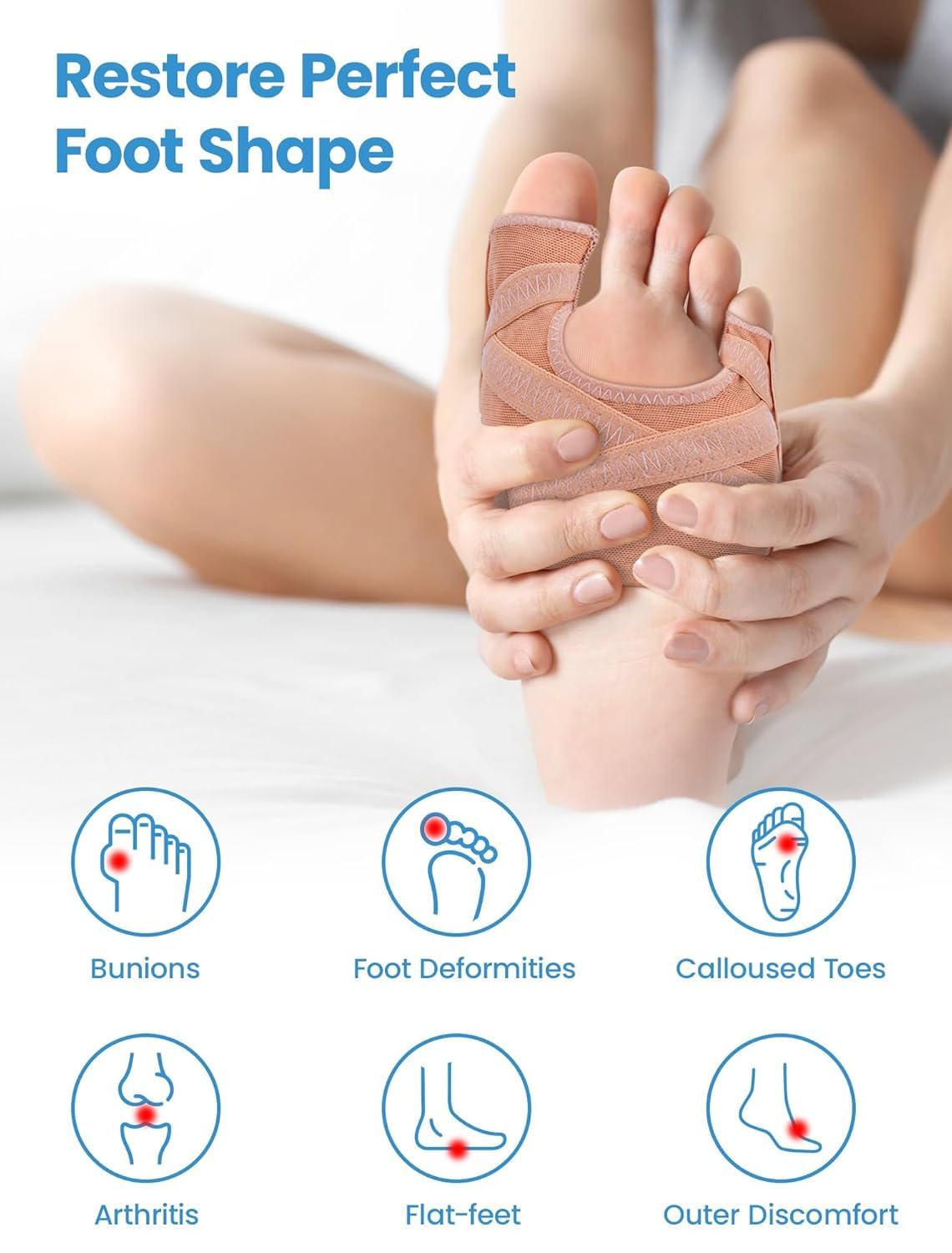 Habioer bunion straightener with discreet, shoe-friendly design.