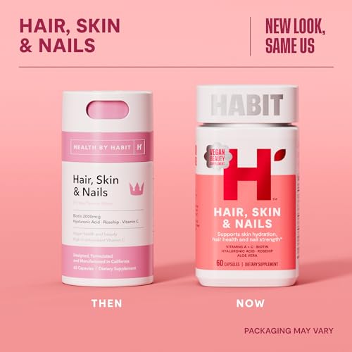 Habit Biotin 2000mcg capsules for stronger nails and hair.