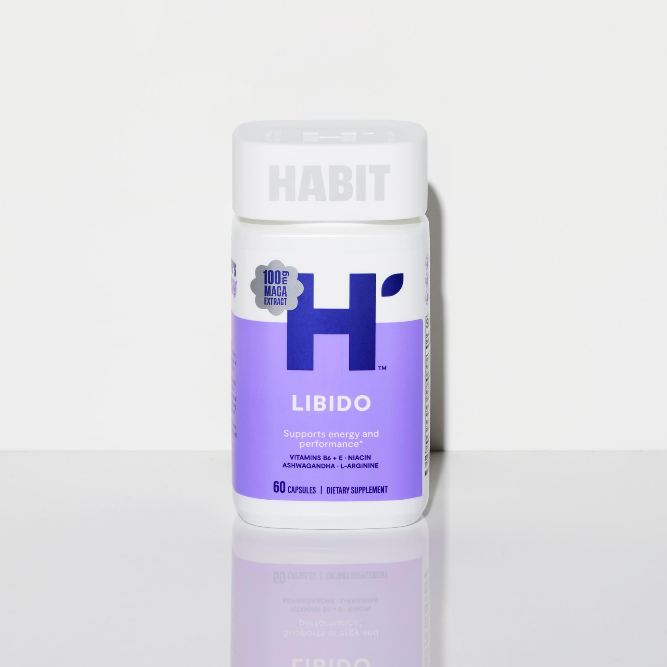 Habit Libido packaging design highlights credibility and brand identity.