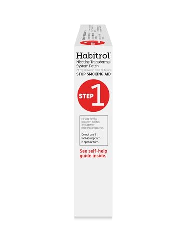 Habitrol 21mg nicotine patch close-up showing discreet all-day nicotine delivery.