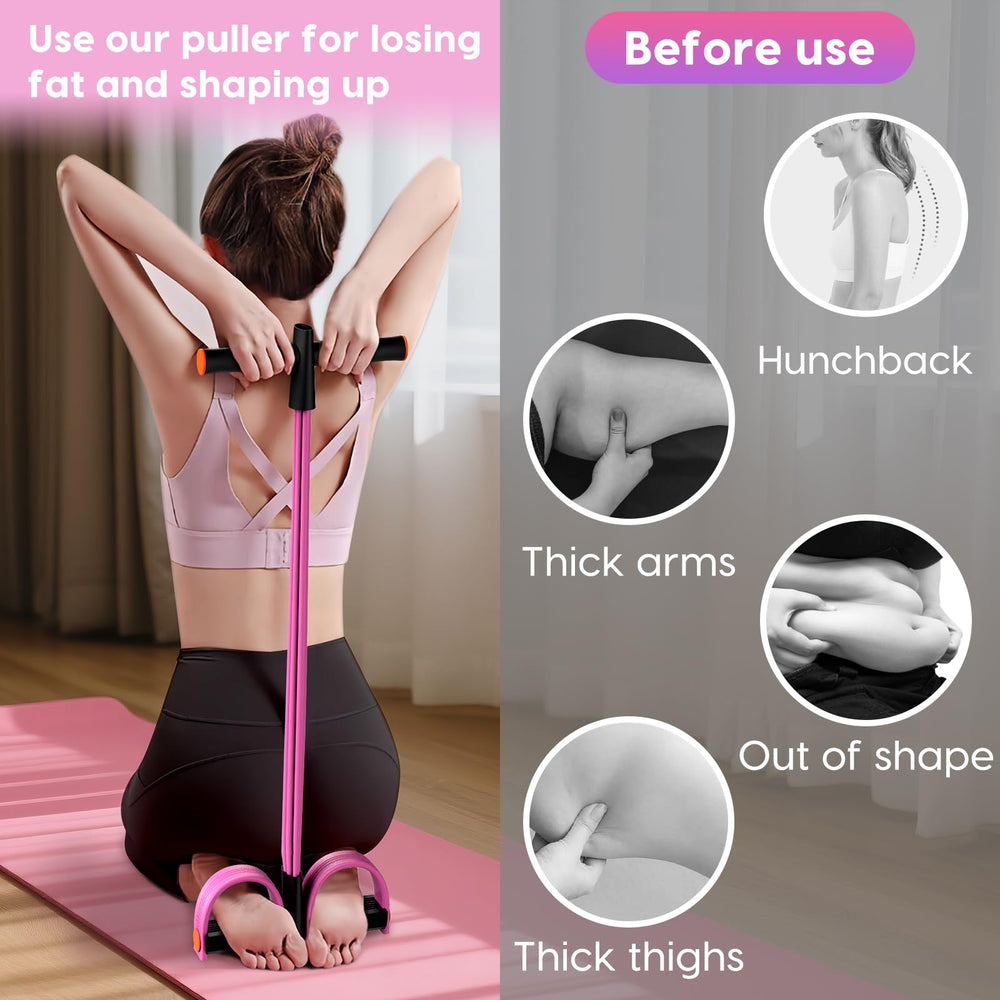Hacole portable compact design fits in a bag for travel workouts.
