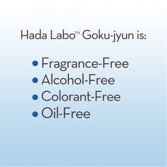 Hada Labo Gokujyun Hyaluronic Lotion Moist applied to the face for hydration.